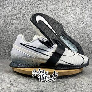 Nike Romaleos 4 Weightlifting Shoes Size 13 Men White Black CD3463-101